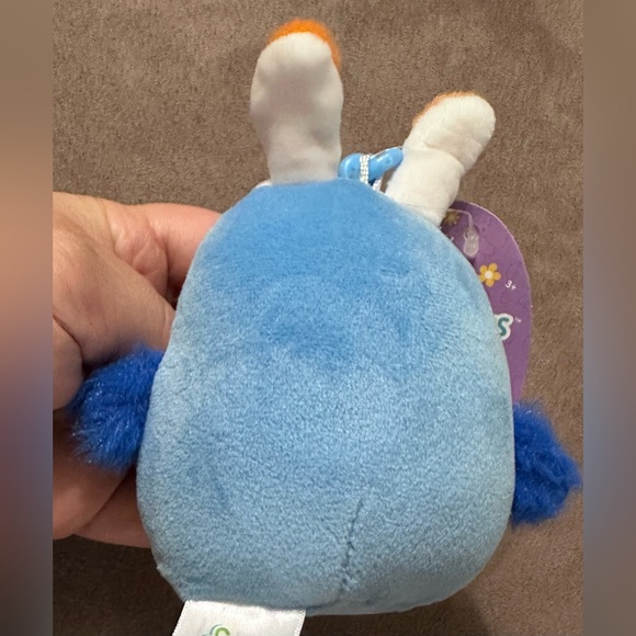 Kellytoy Bebe the Bluebird Squishmallow Clip-on Backpack Stuffed Plush Toy 5” - Picture 8 of 16